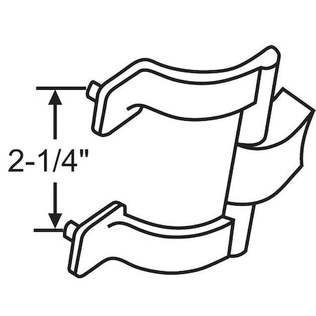 Strybuc Shower Door Handle Chrome 900-10709